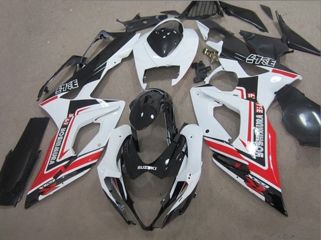 Lojas Carenagens Moto Suzuki GSXR 1000 2005-2006 - Branco Preto Vermelho Yoshimura