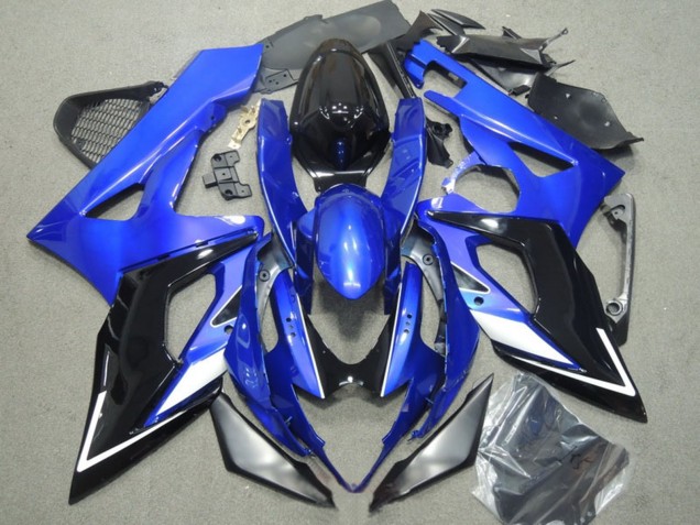 Lojas Carenagens Moto Suzuki GSXR 1000 2005-2006 - Azul Branco Prata Preto