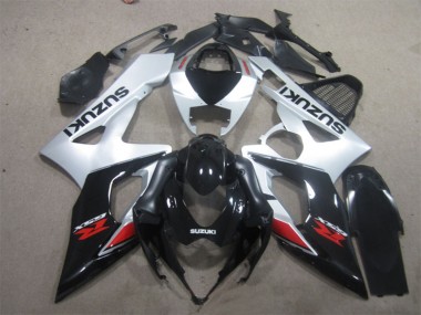 Lojas Carenagem Moto Suzuki GSXR 1000 2005-2006 - Preto Brilhante Prata Vermelho
