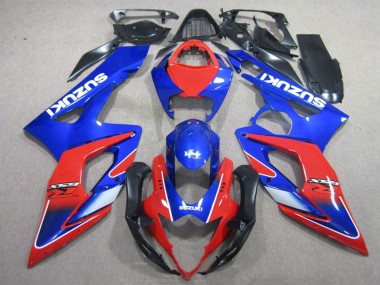 Lojas Carenagens Moto Suzuki GSXR 1000 2005-2006 - Azul Vermelho