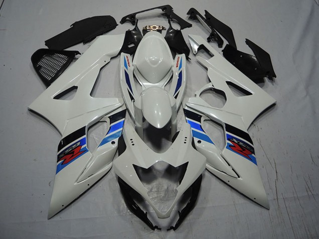 Lojas Kits Carenagem Moto Suzuki GSXR 1000 2007-2008 - Branco Azul Vermelho