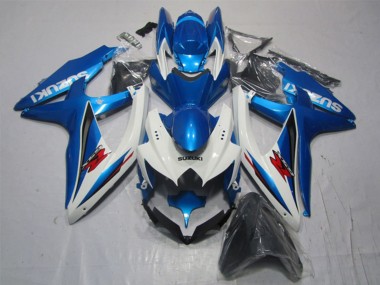 Lojas Carenagem Moto Suzuki GSXR 1000 2007-2008 - Branco Azul Vermelho