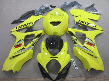 Lojas Carenagem Moto Suzuki GSXR 1000 2007-2008 - Amarelo Prata Preto