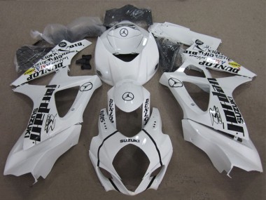 Lojas Carenagens Moto Suzuki GSXR 1000 2007-2008 - Branco Preto Jordan