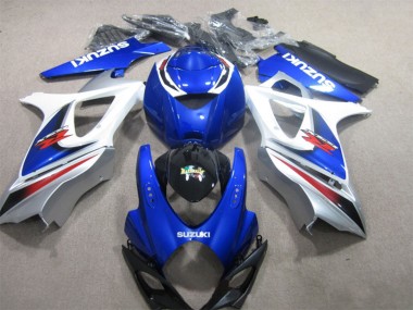 Lojas Carenagem Moto Suzuki GSXR 1000 2007-2008 - Branco Azul Preto Vermelho