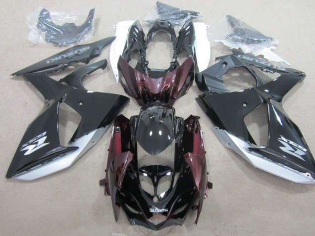 Lojas Carenagem Moto Suzuki GSXR 1000 2009-2016 - Preto Brilhante Prata