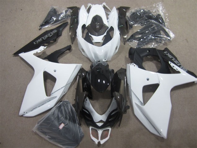 Lojas Kits Carenagem Moto Suzuki GSXR 1000 2009-2016 - Branco Preto