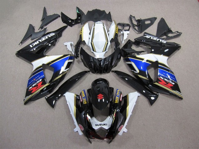 Lojas Carenagem Moto Suzuki GSXR 1000 2009-2016 - Branco Azul Preto Dark Dog