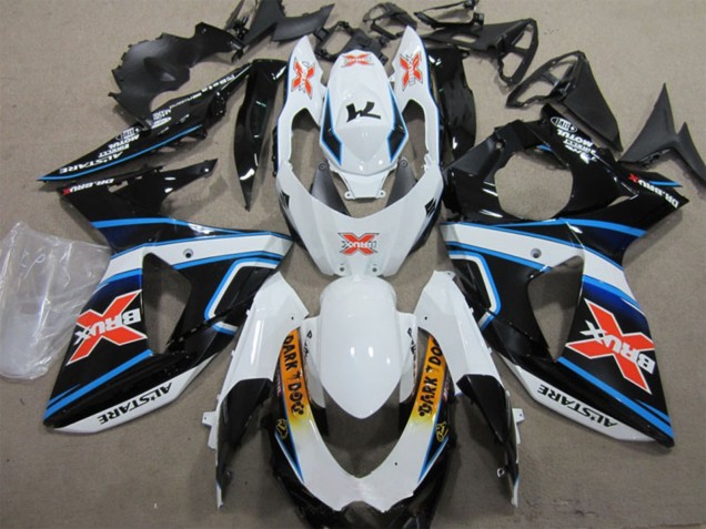 Lojas Carenagens Moto Suzuki GSXR 1000 2009-2016 - Branco Azul Amarelo Preto Brux Dark Dog