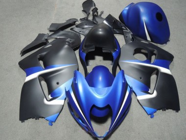Lojas Carenagens Moto Suzuki GSXR 1300 Hayabusa 1996-2007 - Azul Branco Preto Fosco
