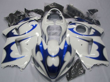 Lojas Kits Carenagem Moto Suzuki GSXR 1300 Hayabusa 1996-2007 - Branco Azul