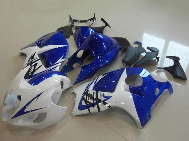Lojas Carenagem Moto Suzuki GSXR 1300 Hayabusa 1996-2007 - Branco Azul