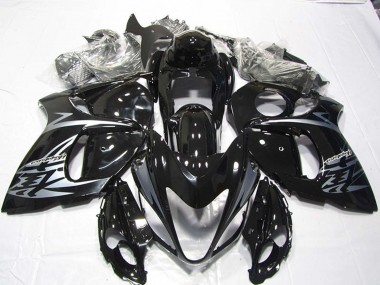 Lojas Carenagens Moto Suzuki GSXR 1300 Hayabusa 2008-2020 - Preto Brilhante Prata