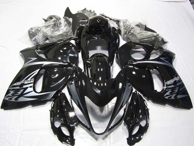 Lojas Carenagens Moto Suzuki GSXR 1300 Hayabusa 2008-2020 - Preto Brilhante Prata