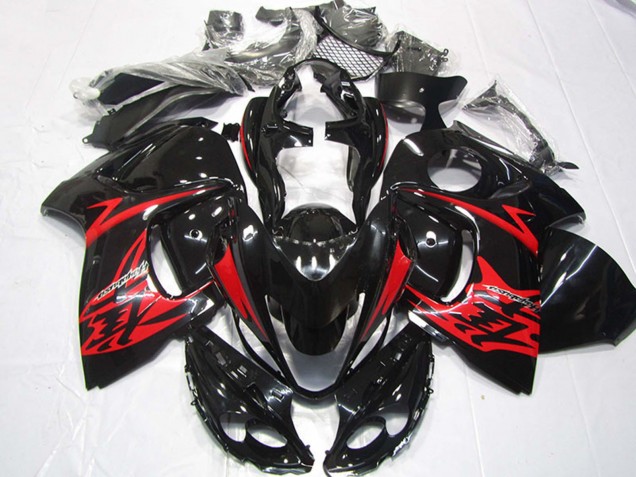 Lojas Carenagem Moto Suzuki GSXR 1300 Hayabusa 2008-2020 - Preto Brilhante Vermelho