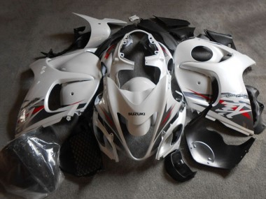 Lojas Carenagem Moto Suzuki GSXR 1300 Hayabusa 2008-2020 - Branco Preto