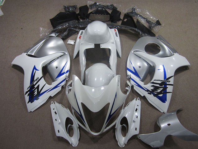 Lojas Carenagem Moto Suzuki GSXR 1300 Hayabusa 2008-2020 - Branco Azul