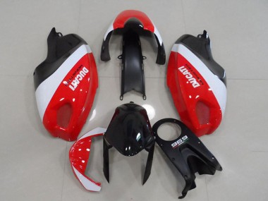 Lojas Carenagens Moto Ducati Monster 696 2008-2012 - Branco Vermelho Preto Monstro