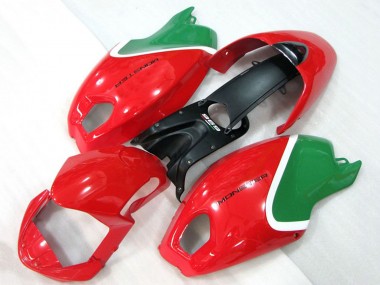 Lojas Carenagens Moto Ducati Monster 696 2008-2012 - Vermelho Branco Verde