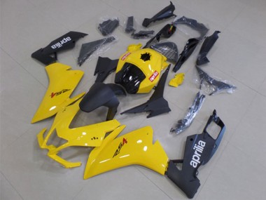 Lojas Carenagem Moto Aprilia RS4 50 125 2012-2018 - Amarelo Preto Fosco