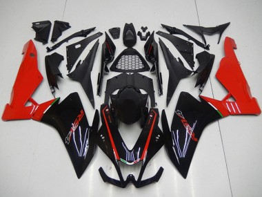 Lojas Carenagens Moto Aprilia RSV4 1000 2009-2015 - Preto Vermelho