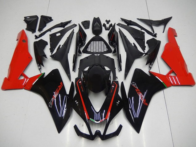 Lojas Carenagens Moto Aprilia RSV4 1000 2009-2015 - Preto Vermelho