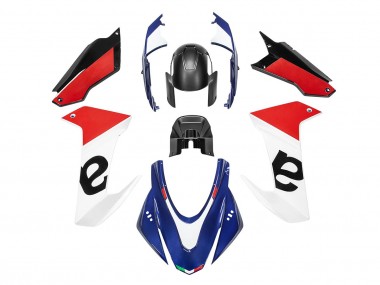 Lojas Carenagens Moto Aprilia RS660 2020-2024 - Branco Azul Vermelho