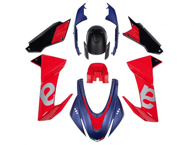 Lojas Carenagens Moto Aprilia RS660 2020-2024 - Azul Vermelho