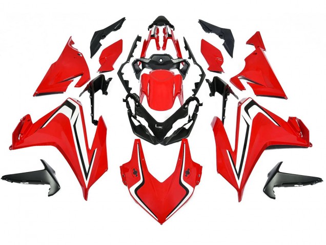 Lojas Carenagem Moto Honda CBR500R 2022-2023 - Vermelho Branco Preto