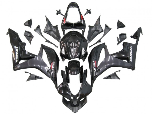 Lojas Carenagens Moto Honda CBR600RR 2007-2008 - Cinzento Preto Brilhante Decalques