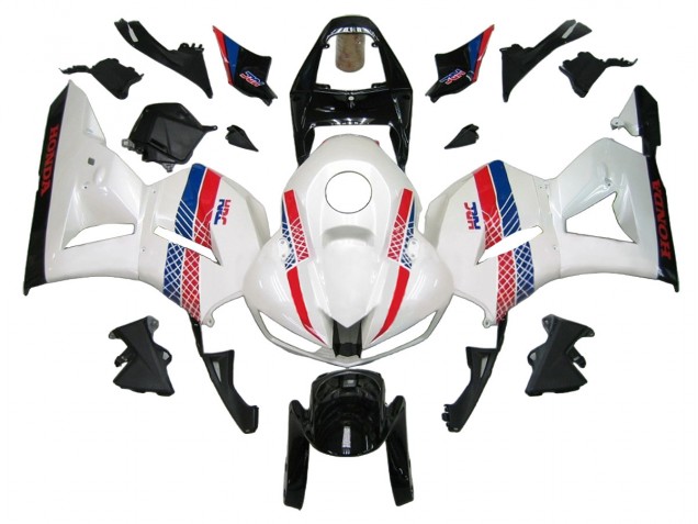 Lojas Kits Carenagem Moto Honda CBR600RR 2013-2023 - Branco Vermelho Azul