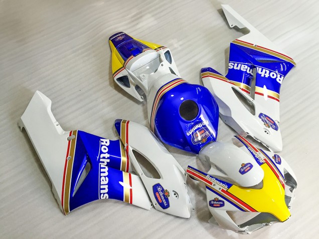 Lojas Carenagens Moto Honda CBR1000RR 2004-2005 - Branco Azul Amarelo Rothmans