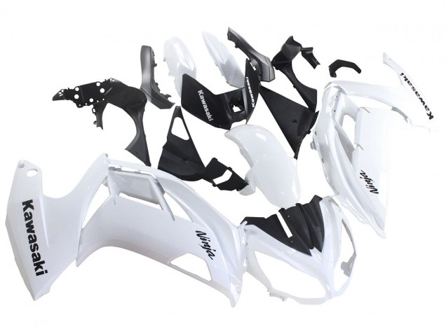 Lojas Carenagens Moto Kawasaki EX650 2012-2016 - Branco Preto