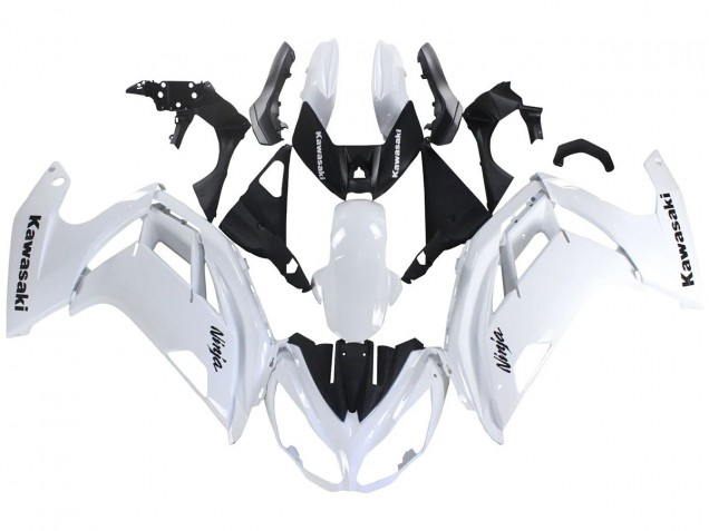 Lojas Carenagens Moto Kawasaki EX650 2012-2016 - Branco Preto