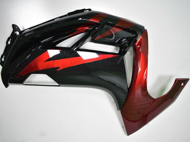 Lojas Carenagens Moto Kawasaki EX650 2012-2016 - Vermelho Preto Brilhante