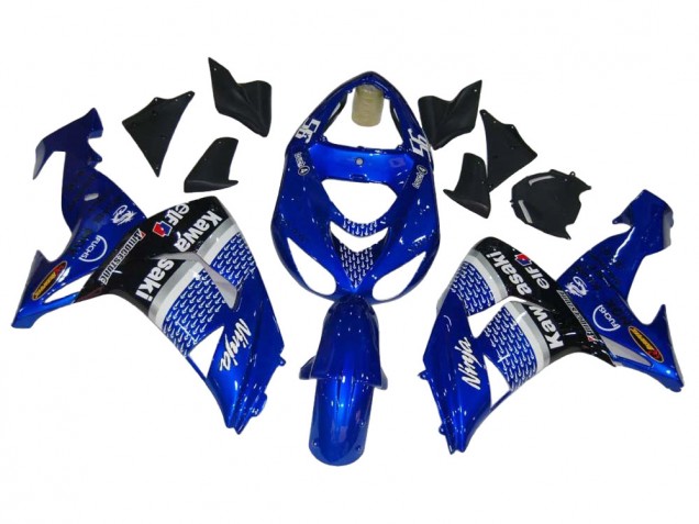 Lojas Carenagens Moto Kawasaki ZX10R 2006-2007 - Azul Branco Preto Elf