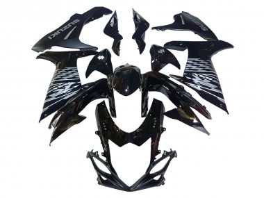 Lojas Carenagens Moto Suzuki GSXR 600/750 2011-2024 - Preto Brilhante Prata