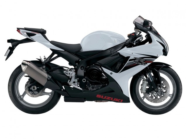 Lojas Carenagens Moto Suzuki GSXR 600/750 2011-2024 - Branco Preto
