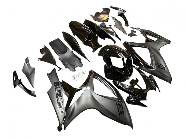 Lojas Carenagens Moto Suzuki GSXR 600/750 2006-2007 - Preto Brilhante Preto Fosco
