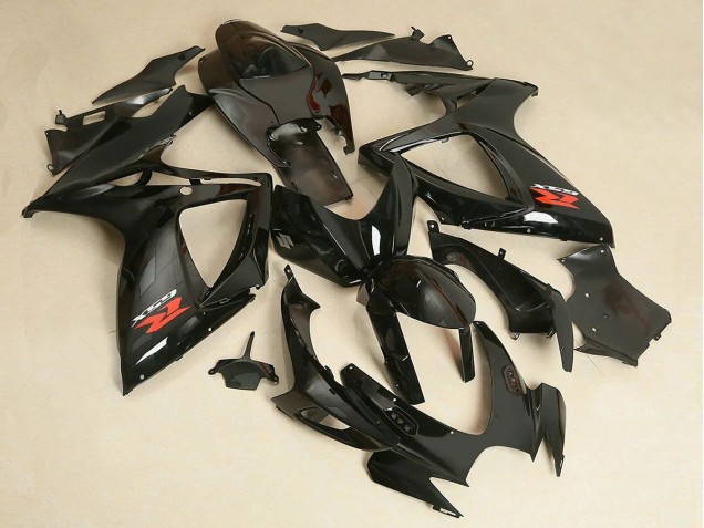 Lojas Carenagem Moto Suzuki GSXR 600/750 2006-2007 - Preto Brilhante