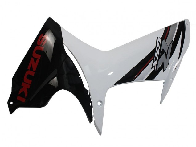 Lojas Carenagens Moto Suzuki GSXR 600/750 2011-2024 - Branco Preto Brilhante
