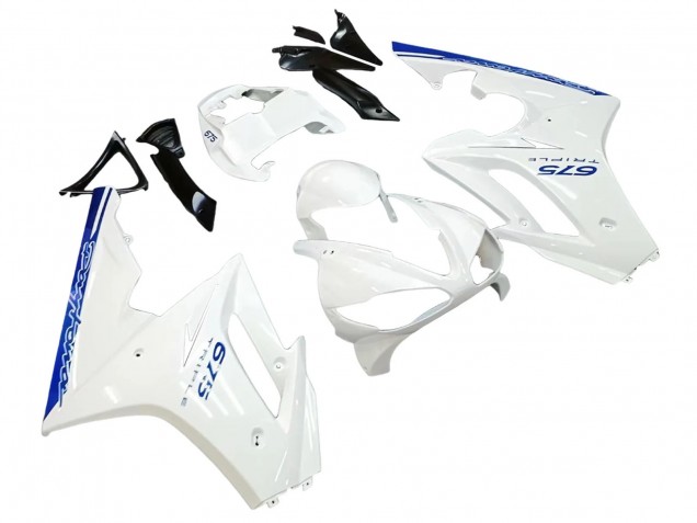 Lojas Carenagens Moto Triumph Daytona 675 2006-2008 - Branco Azul