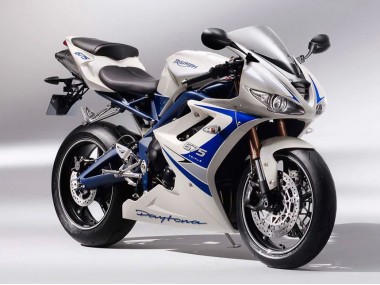 Lojas Carenagens Moto Triumph Daytona 675 2006-2008 - Prata Branco Azul