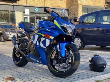 Lojas Carenagens Moto Suzuki GSXR 1000 2009-2016 - Azul Verde Branco