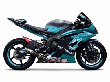 Lojas Carenagens Moto Yamaha YZF R6 2008-2016 - Verde Claro Branco Preto Petronas
