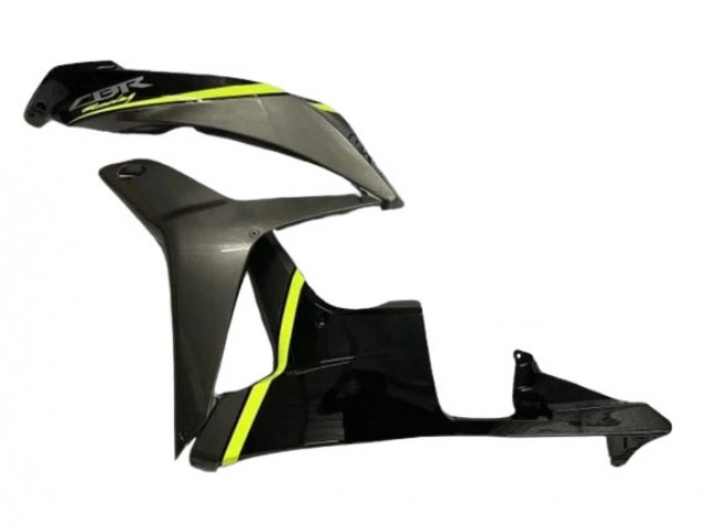 Lojas Carenagens Moto Honda CBR600RR 2007-2008 - Preto Brilhante Alta Visibilidade Amarelo