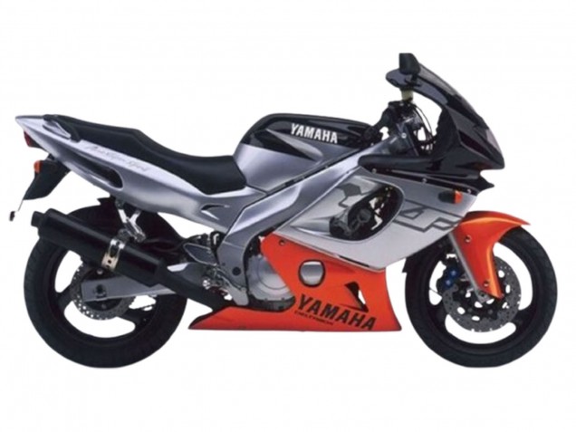 Lojas Carenagens Moto Yamaha YZF600R Thundercat 1996-2007 - Cinzento Laranja Preto