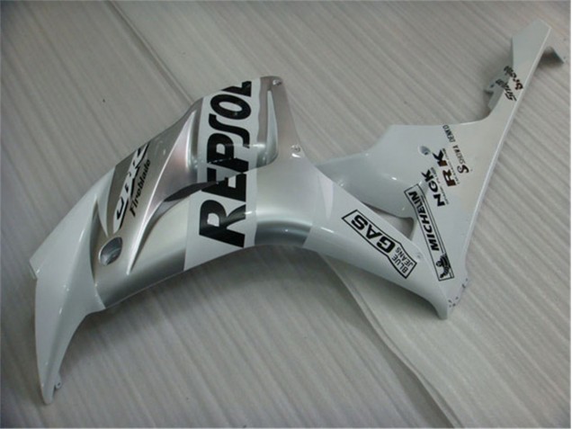 Plástico CBR 1000RR 2004-2005 - Branco Prata Preto Repsol Plástico CBR 1000RR 2004-2005 - Branco Prata Preto Repsol