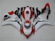 Plástico CBR 1000RR 2008-2011 - Branco Vermelho
