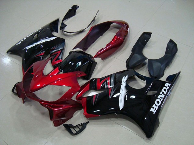 Plástico CBR 600 F4i 2004-2007 - Preto Vermelho Plástico CBR 600 F4i 2004-2007 - Preto Vermelho
